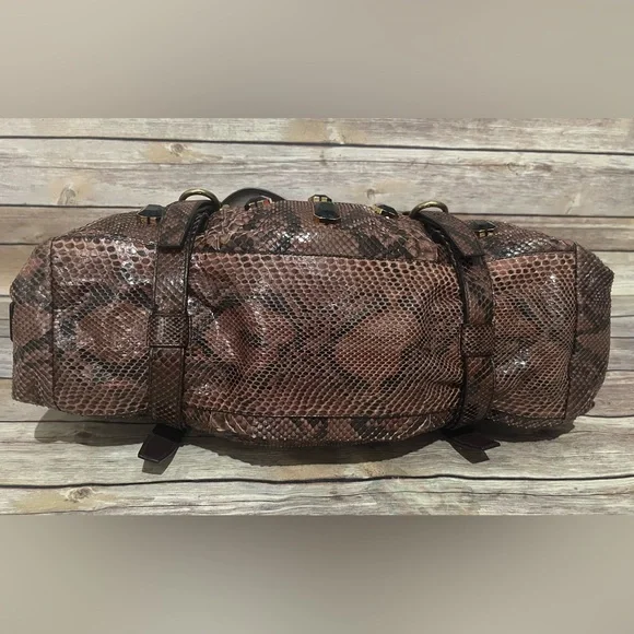 PRADA Pitone Python Snake Jeweled Shoulder Bag - Picture 6 of 13